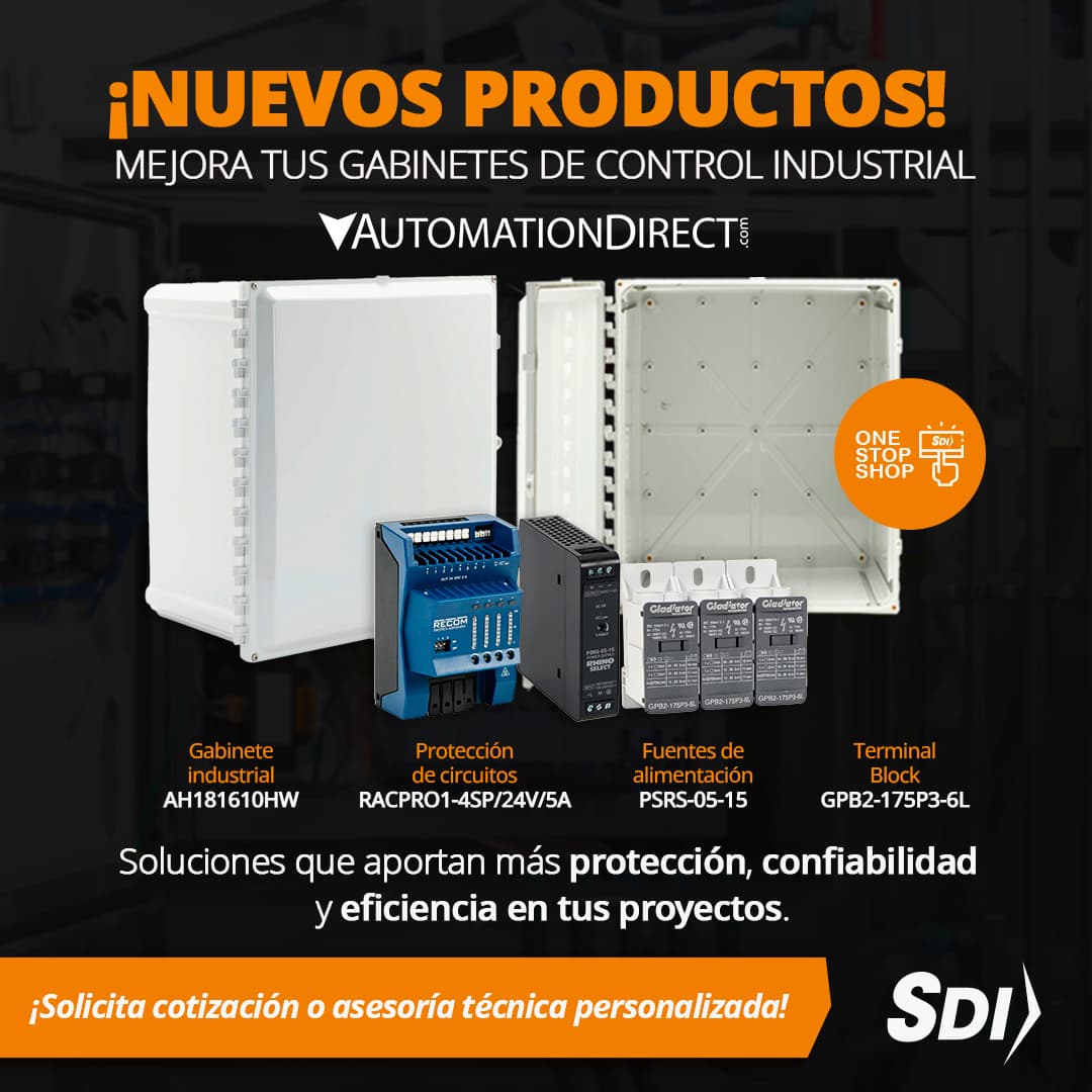 Nuevos componentes de control feb 2026 para gabinetes: más protección, confiabilidad y eficiencia en tus proyectos Nuevos componentes de control feb 2026