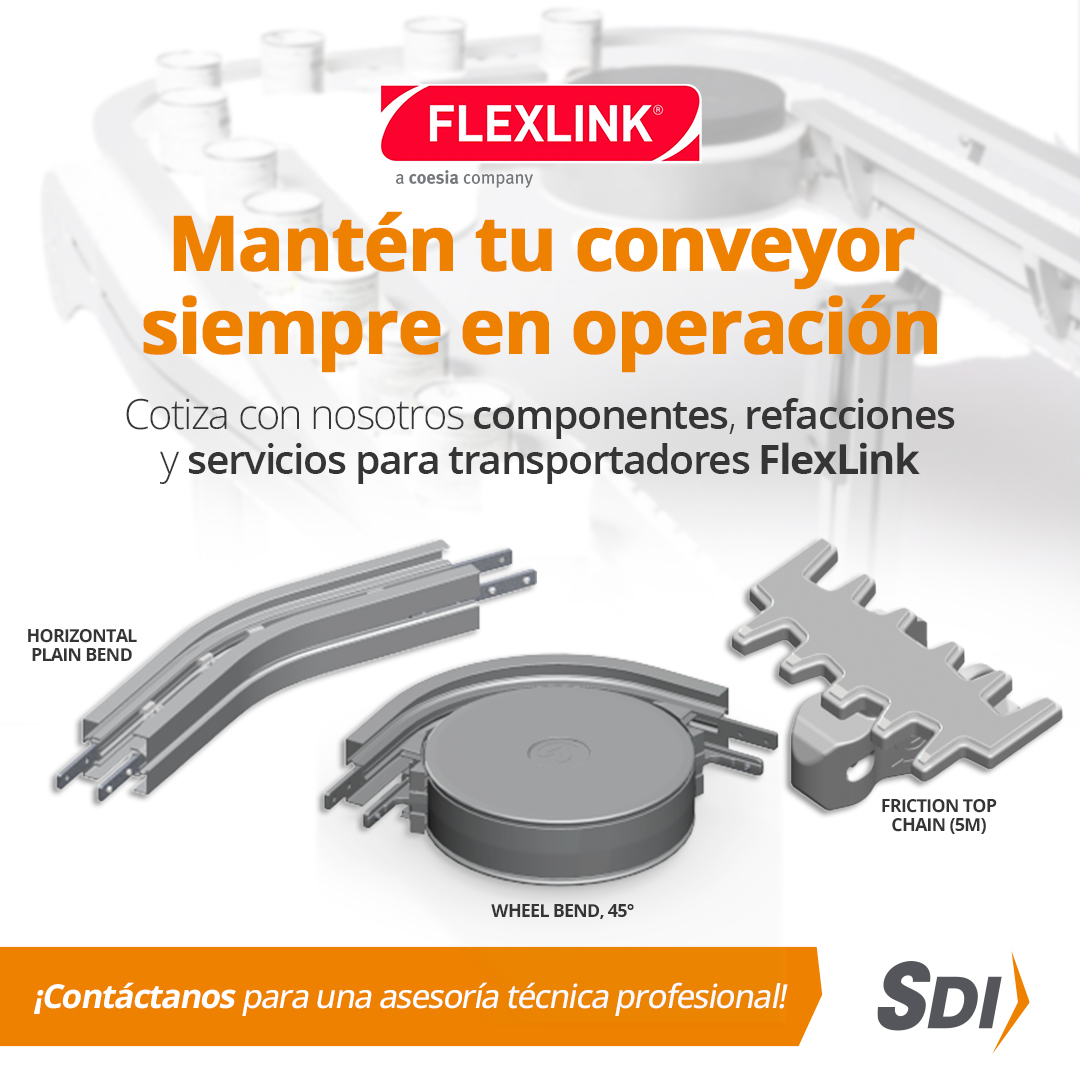 El valor de los componentes y refacciones de conveyors FlexLink con distribuidores como SDI componentes-converyors-flexlink-v3.jpg