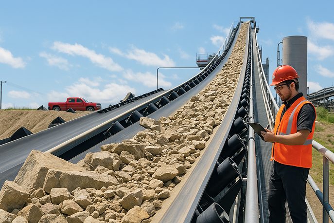 Conveyors ayudando al proceso de producción