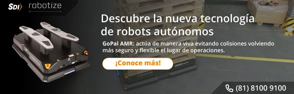 ¿Robots AGVs o AMRs? ¡Descubre la opción #1 para tu almacén! 🚀 📦 banner-cmh-AMR GoPal robots autónomos-conoce-mas