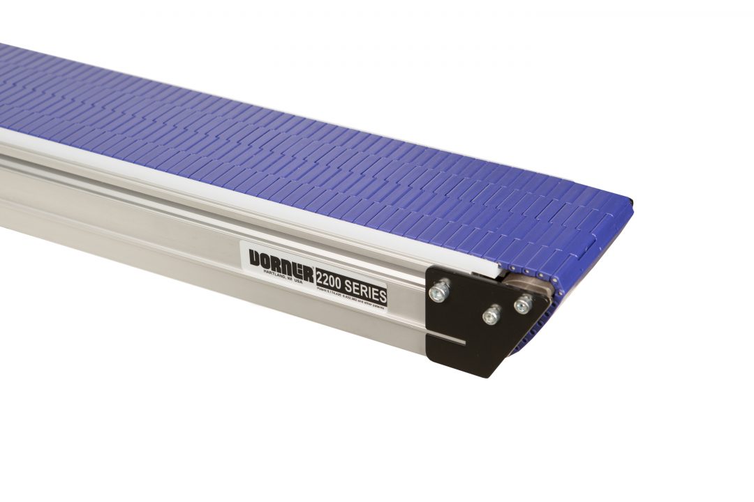 conveyor de rodillos y banda modular: 3 sistemas clave y sus características técnicas Dorner Serie 2200 conveyor banda modular aluminio bajo perfil T-slot manufactura precision