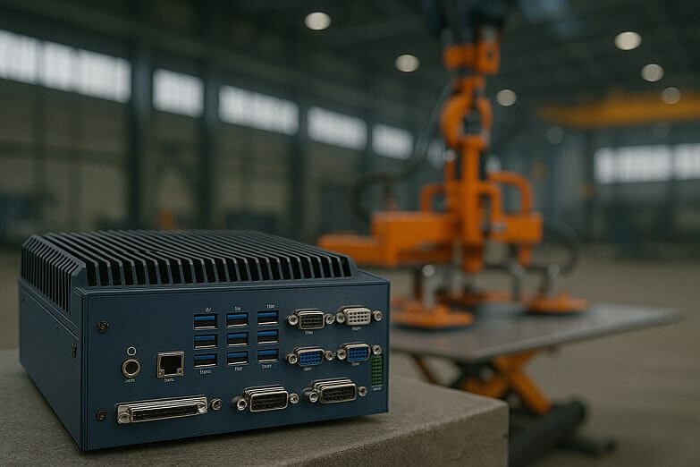 fanless computer ubicada en zonas rudas dentro de la industria