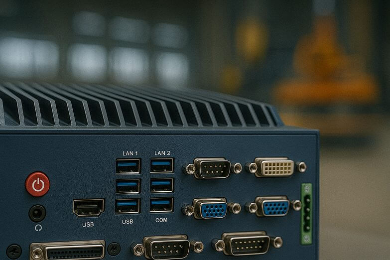entradas de un sistema fanless pc
