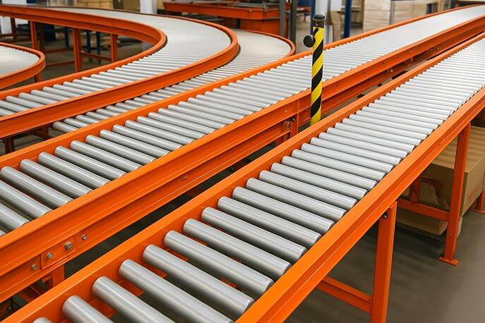 Conveyors ayudando al proceso de producción