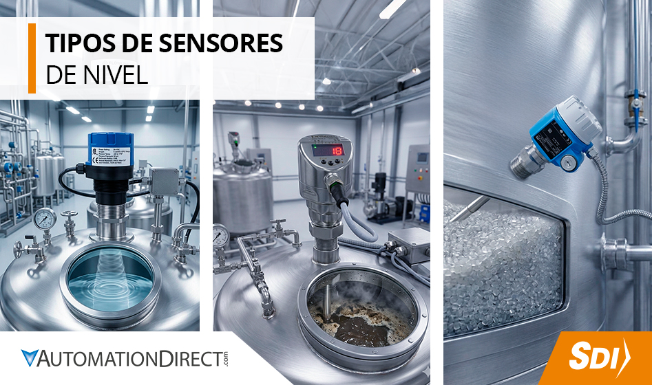 Ultrasonido, radar o vibración: conoce los tipos de sensores de nivel que tu proceso realmente necesita