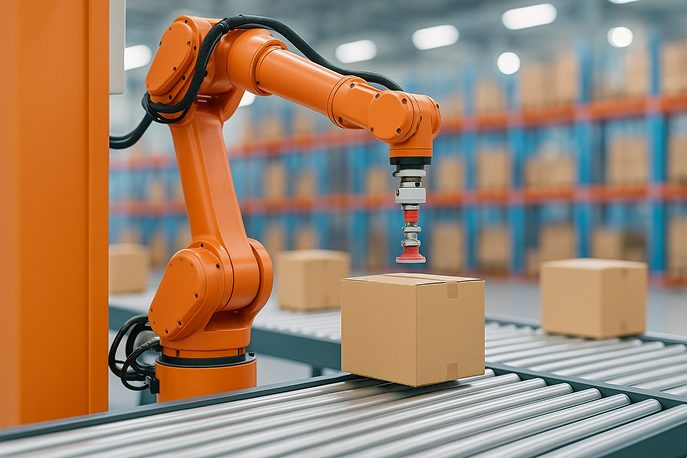 Sistema de Conveyors conectado a un HMI y trabajando con PLC