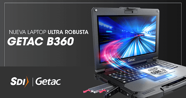 Laptop B360 Getac | Notebook industrial B360 Getac