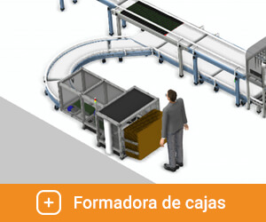 Formadora de cajas — Línea de empaque SDI
